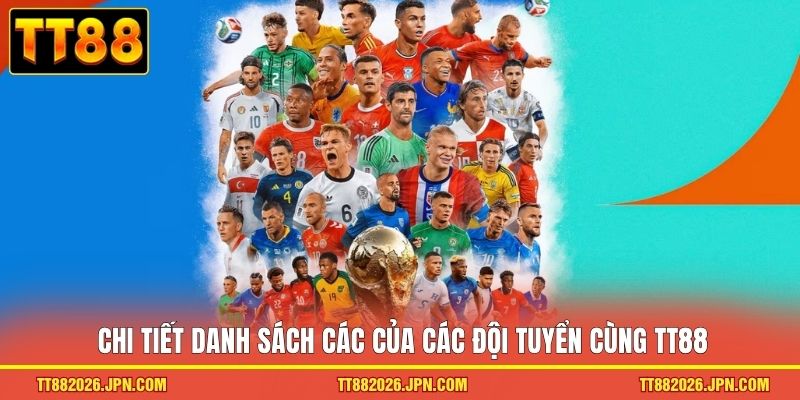 Đội tuyển World Cup 2026 - Danh Sách 48 Cái Tên Tham Dự 2 Chi tiết danh sách các của các đội tuyển cùng TT88