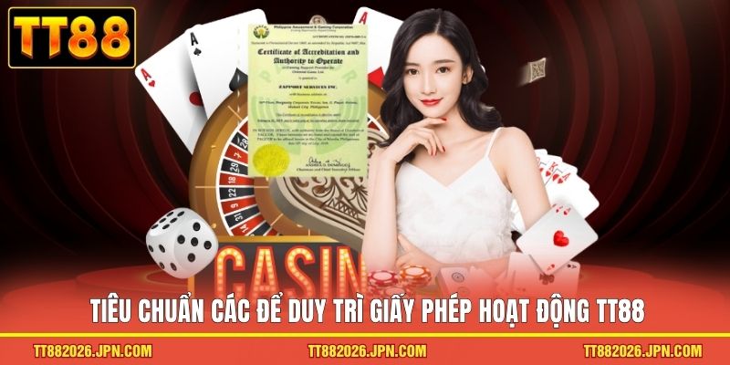 Giấy phép hoạt động TT88 2 Tiêu chuẩn các để duy trì giấy phép hoạt động TT88